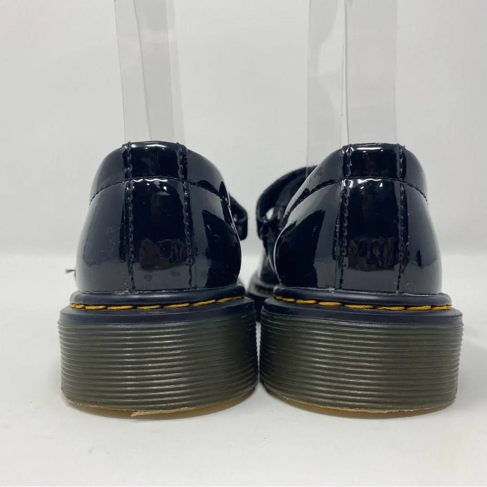 Dr. Martens Girl's 1 Maccy Black Patent Leather Mary Jane Dressy Preppy Shoes